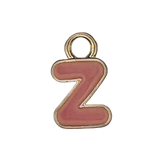 Pink Letter Z Charm